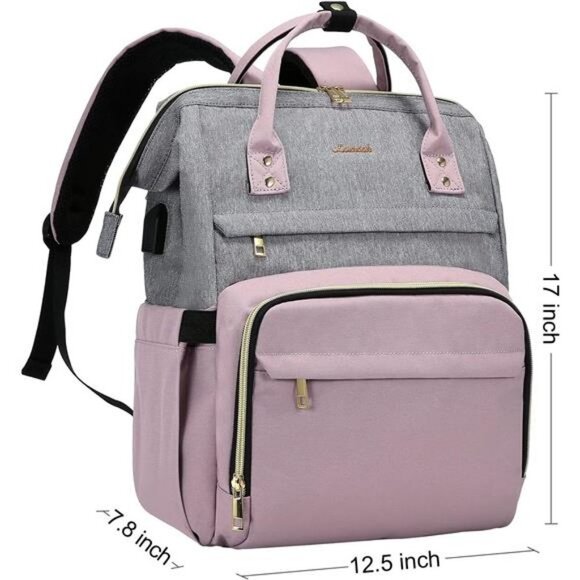 Laptop Backpack for Women Fashion Business Computer Backpack Travel Bags 7-Inch - Picture 1 of 6